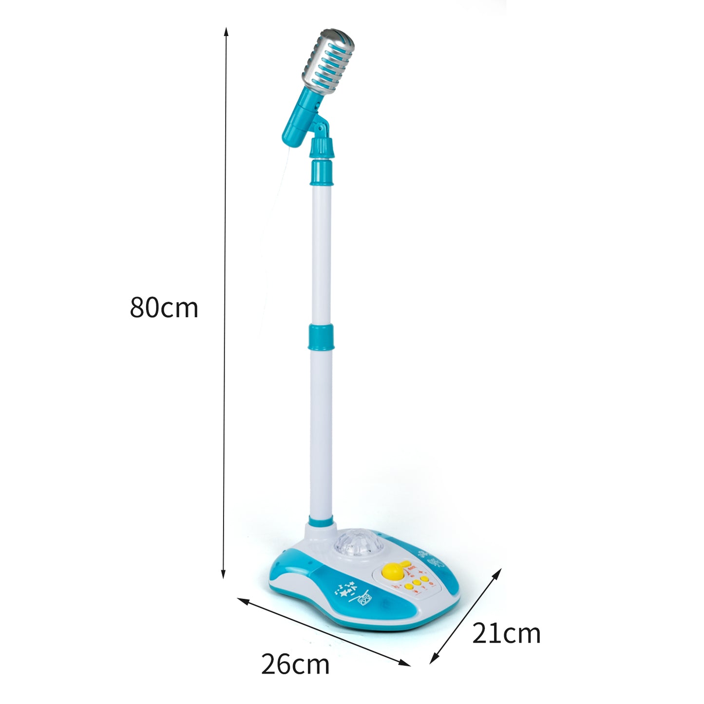 AOQIMITENJOY Musical Instrument Electronic Bluetooth Vertical Microphone Toys with Panel LED Lighting Children's Toys Birthday Gifts for Boys and Girls 3 Year Old+ HK-9158