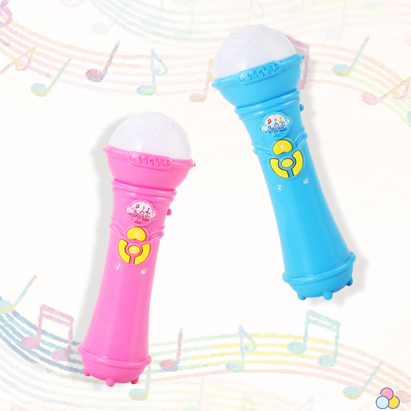 AOQIMITENJOY Musical Instrument Electronic Handheld Microphone Toys LED Lighting Children's Toys Birthday Gifts for Boys and Girls 3 Year Old+ HK-8128
