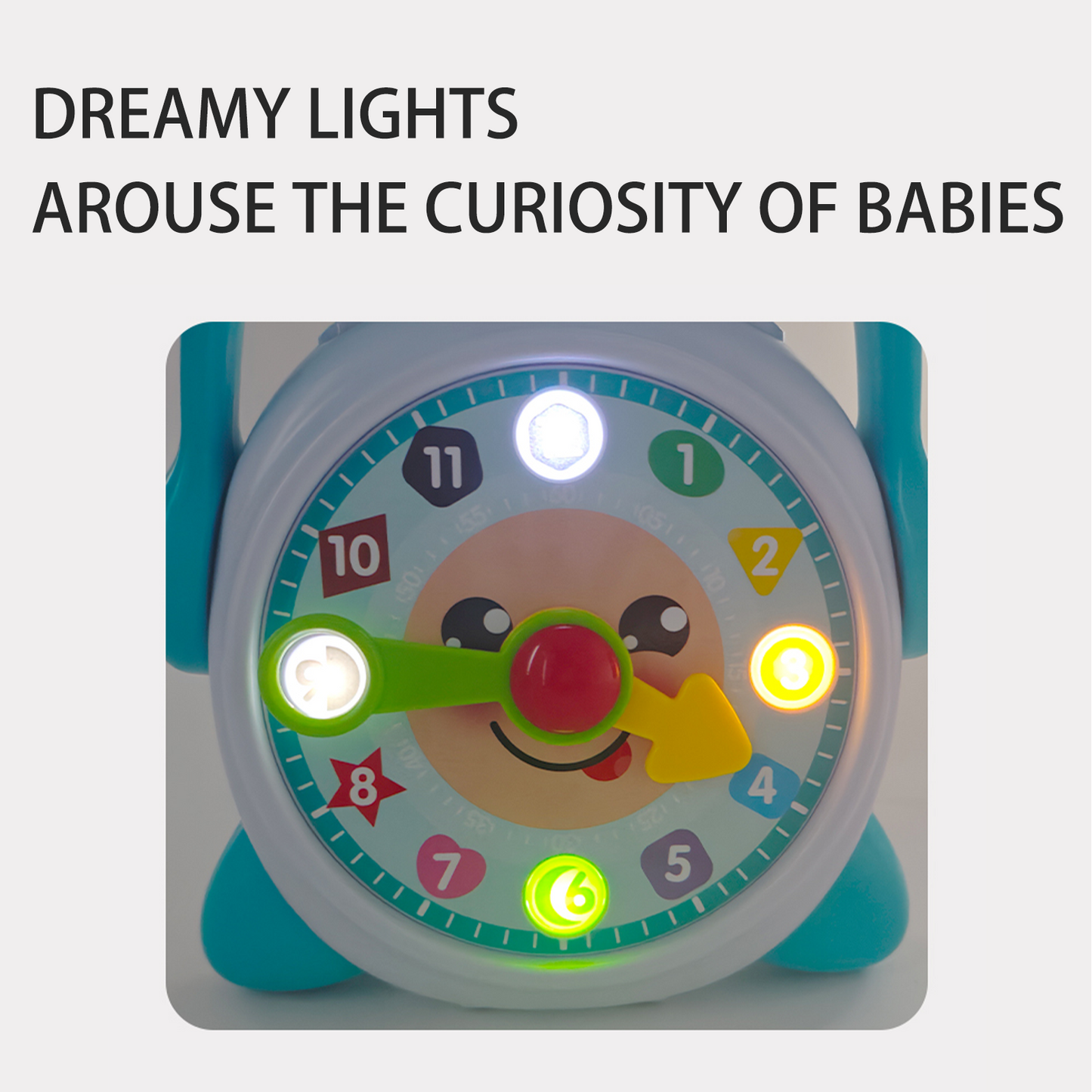 AOQIMITENJOY Musical Instrument Electronic Clock Toys with LED Lighting Birthday Gifts for Boys and Girls 3 Year Old+ HK-9178CS