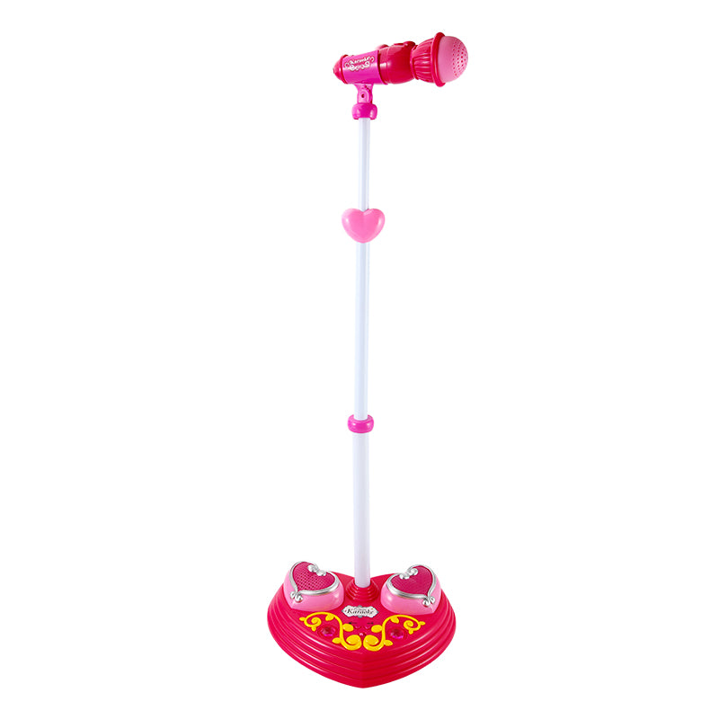 AOQIMITENJOY Musical Instrument Electronic Vertical Microphone Toys LED Lighting Children's Toys Birthday Gifts for Boys and Girls 3 Year Old+ HK-1389A