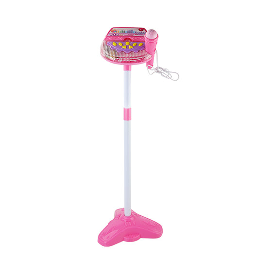 AOQIMITENJOY Musical Instrument Electronic Vertical Microphone Toys with Panel LED Lighting Children's Toys Birthday Gifts for Boys and Girls 3 Year Old+ HK-6011