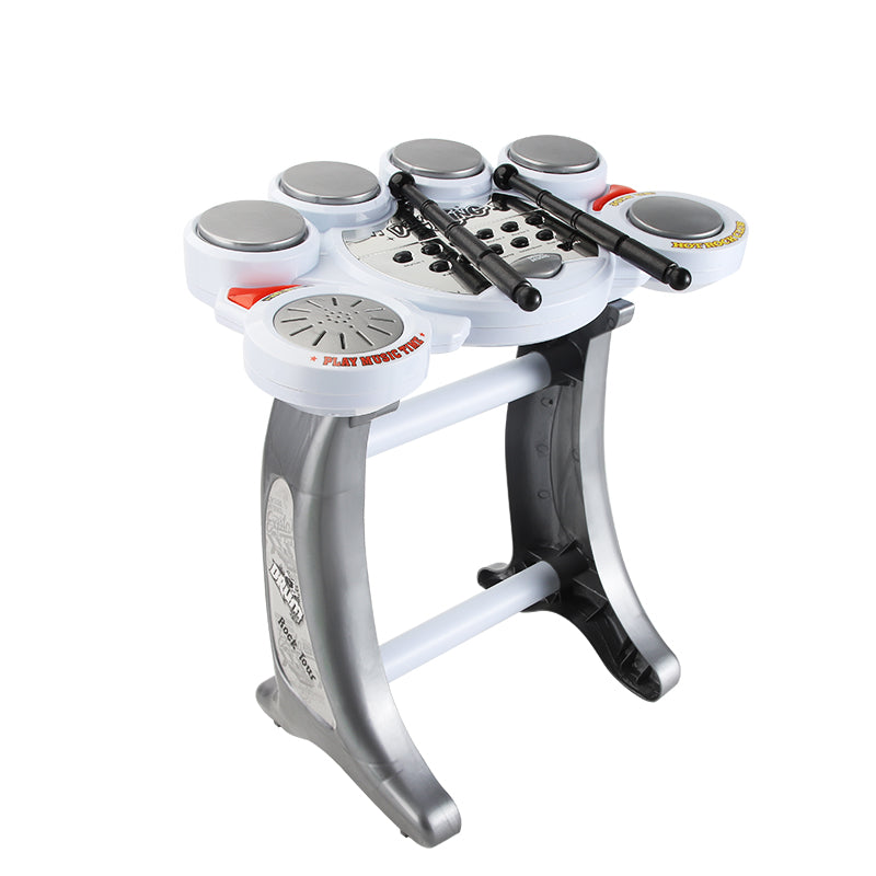 AOQIMITENJOY Drum Set Music Toys with Bracket LED Lighting Children's Toys Birthday Gifts for Boys and Girls 3 Year Old+ HK-5090B