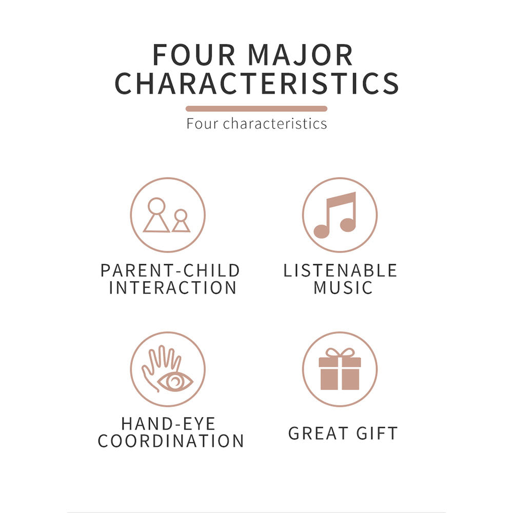 AOQIMITENJOY Musical Instrument Electronic 8 Keys Keyboard Toys LED Lighting Children's Toys Birthday Gifts for Boys and Girls 3 Year Old+ HK-8188