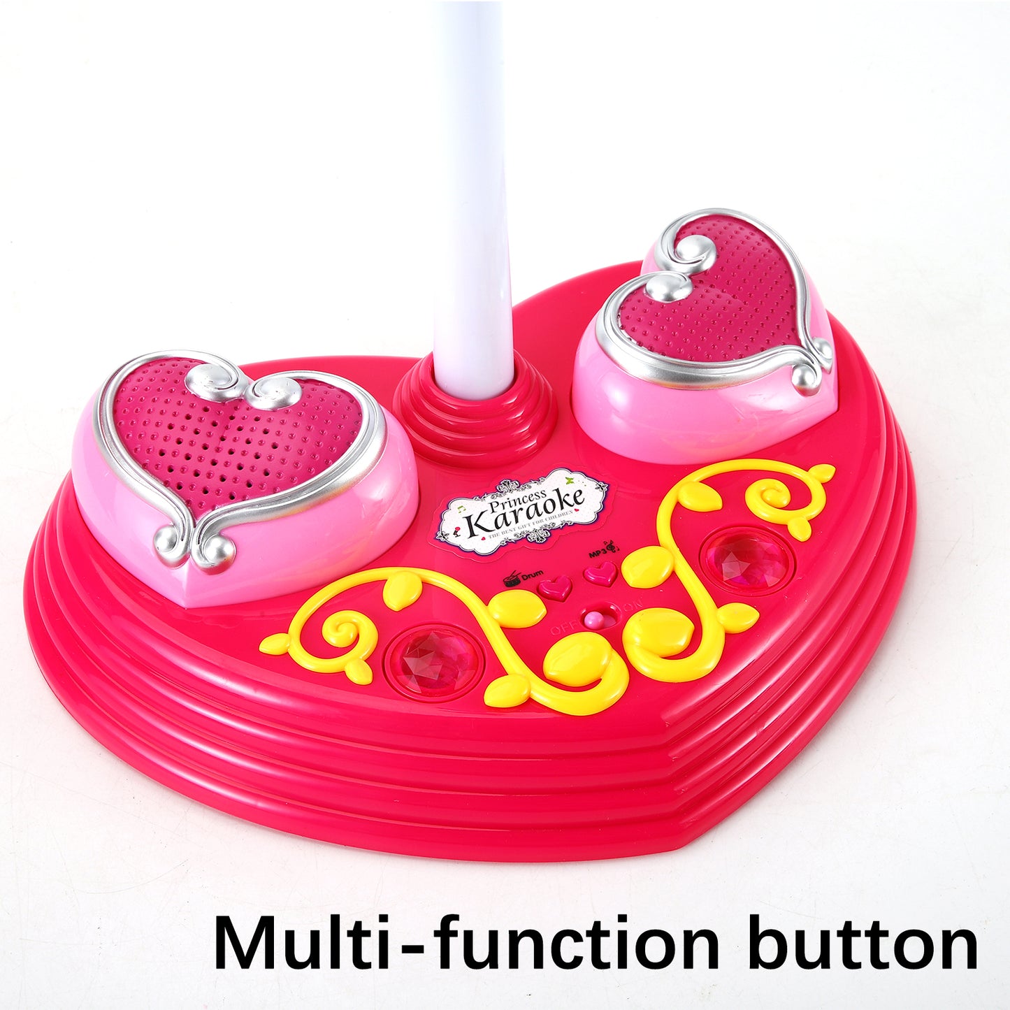 AOQIMITENJOY Musical Instrument Electronic Vertical Microphone Toys LED Lighting Children's Toys Birthday Gifts for Boys and Girls 3 Year Old+ HK-1389A