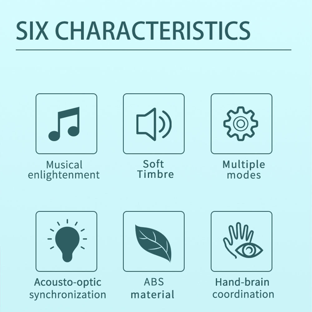 AOQIMITENJOY Musical Instrument Electronic Guitar Set Toys with Vertical Microphone LED Lighting Karaoke Birthday Gifts for Boys and Girls 3 Year Old+ HK-9000C