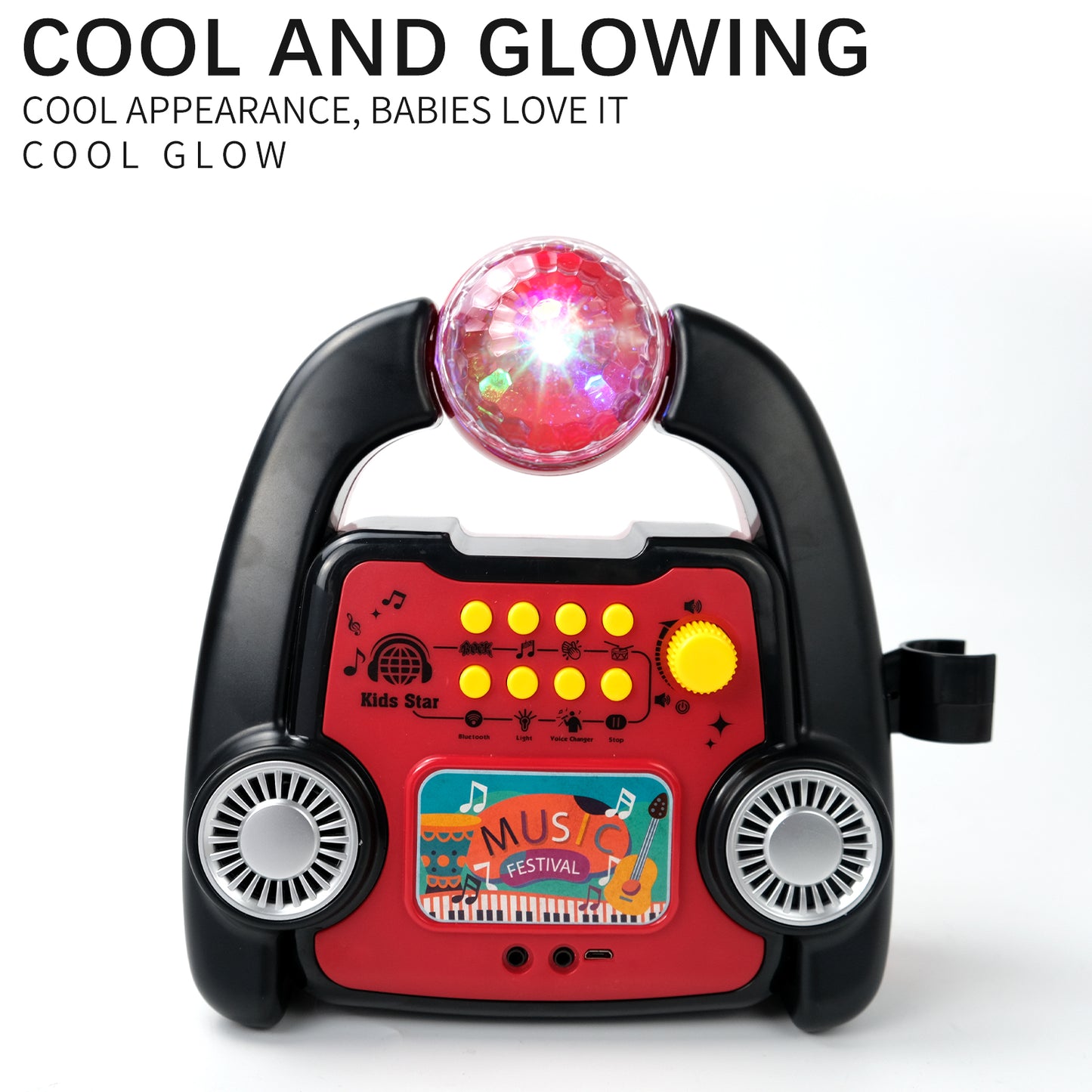 AOQIMITENJOY Musical Instrument Electronic Bluetooth Karaoke Machine Toys with Micphone Lighting Children's Toys Birthday Gifts for Boys and Girls 3 Year Old+ HK-8198ACP