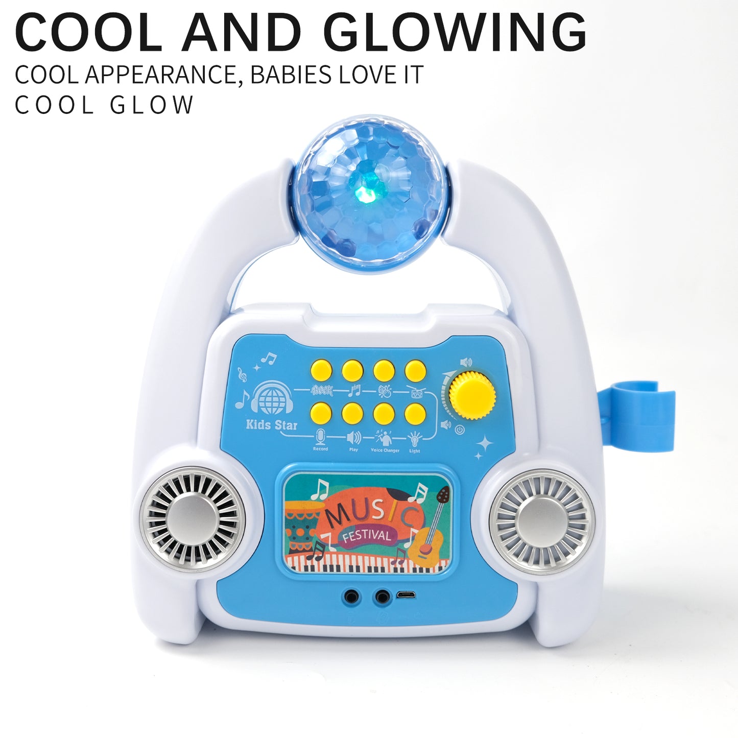 Juguetes luminosos para máquinas de cantar, juguetes musicales para máquinas de cantar para niños, juguetes musicales para fiestas, juguetes de iluminación de interés para niños