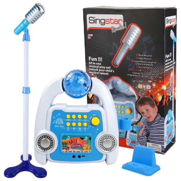 Juguetes luminosos para máquinas de cantar, juguetes musicales para máquinas de cantar para niños, juguetes musicales para fiestas, juguetes de iluminación de interés para niños