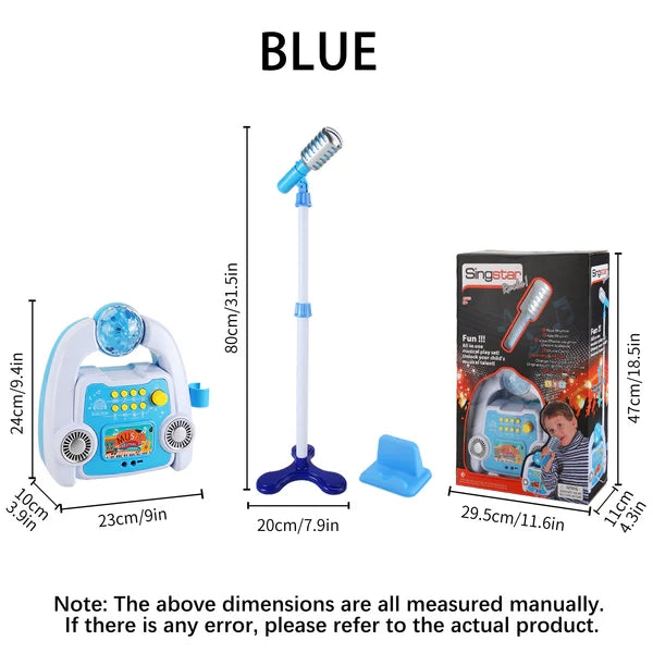 Juguetes luminosos para máquinas de cantar, juguetes musicales para máquinas de cantar para niños, juguetes musicales para fiestas, juguetes de iluminación de interés para niños