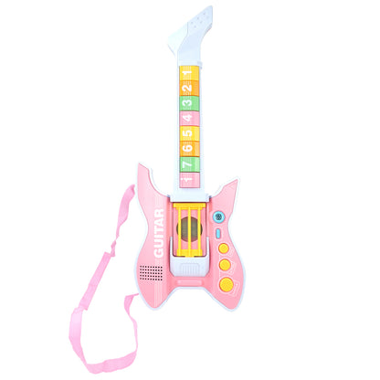 AOQIMITENJOY Electric Guitar for Beginners - LED Lighting Karaoke Toy for Boys and Girls  HK-8178A