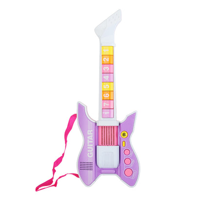 AOQIMITENJOY Electric Guitar for Beginners - LED Lighting Karaoke Toy for Boys and Girls  HK-8178A