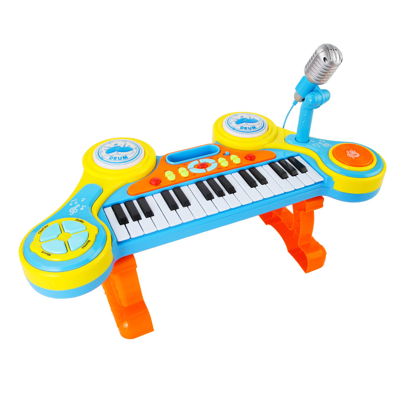 AOQIMITENJOY Musical Instrument Electronic 31 Keys Keyboard Toys LED Lighting Children's Toys Birthday Gifts for Boys and Girls 3 Year Old+ HK-3012B