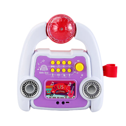 AOQIMITENJOY Musical Instrument Electronic Karaoke Machine Toys with Micphone Lighting Children's Toys Birthday Gifts for Boys and Girls 3 Year Old+ HK-8198A