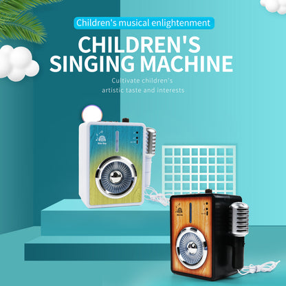 AOQIMITENJOY Musical Instrument Electronic Bluetooth Karaoke Machine Toys with Micphone Lighting Children's Toys Birthday Gifts for Boys and Girls 3 Year Old+ HK-9188