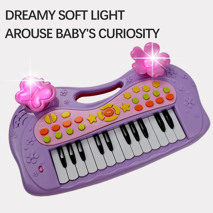 AOQIMITENJOY Musical Instrument Electronic 31 Keys Keyboard Toys LED Lighting Children's Toys Birthday Gifts for Boys and Girls 3 Year Old+ HK-6013B