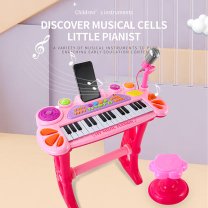 Aufrechtes elektronisches Keyboard-Spielzeug, Musikspielzeug für Kinder, Party-Karaoke-Spielzeug, Weihnachtsgeschenke für Kinder, Weihnachtsgeschenke 