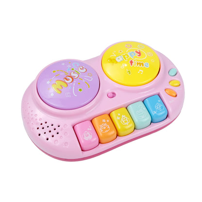 AOQIMITENJOY Musical Instrument Electronic 5 Keys Keyboard Toys LED Lighting Children's Toys Birthday Gifts for Boys and Girls 3 Year Old+ HK-8168