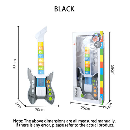 AOQIMITENJOY Electric Guitar for Beginners - LED Lighting Karaoke Toy for Boys and Girls  HK-8178A